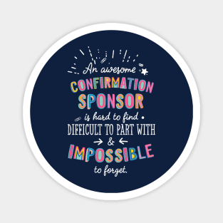 An awesome Confirmation Sponsor Gift Idea - Impossible to Forget Quote Magnet